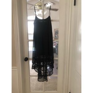 Band of Gypsies Black Lace High/Lo Dress